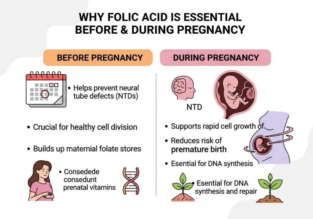 Why Folic Acid is Essential Before & During Pregnancy